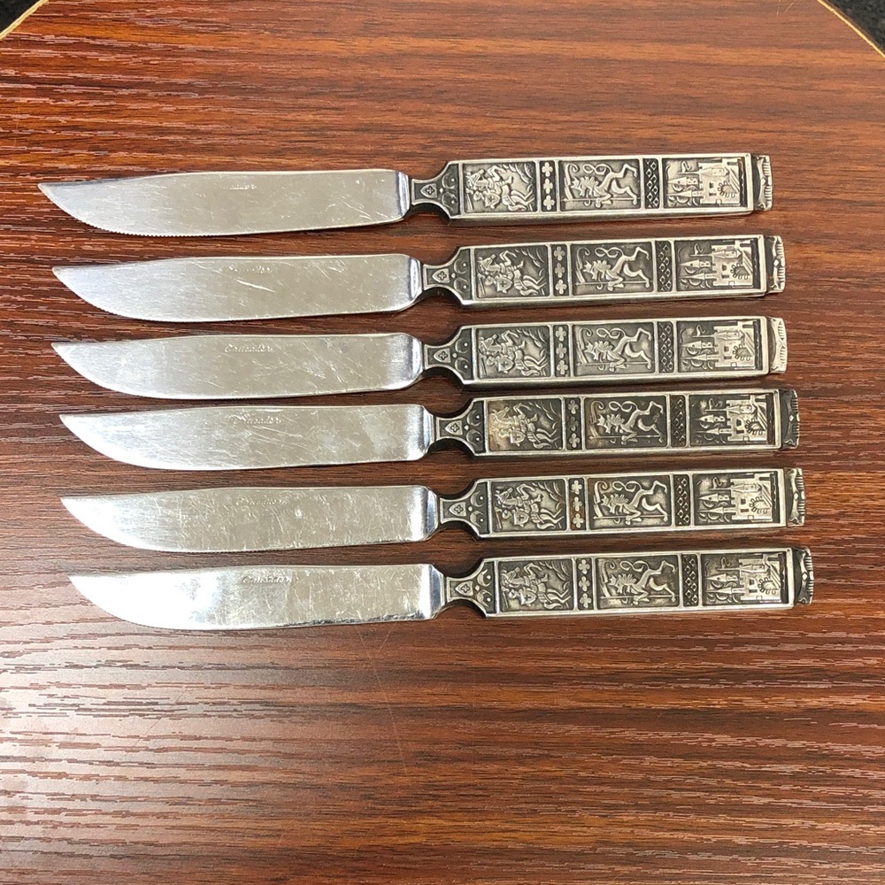 Set of 6 Japan Crusader Dinner Knives Stainless